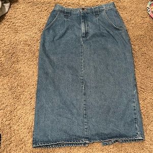 Midi jean skirt